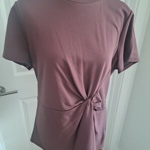 Express Mauve Twist Front Women's Blouse
